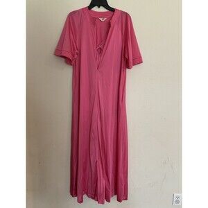 Vintage Vanity Fair Pink Zip Robe (S) & Night Gown (32) Two-Piece Set